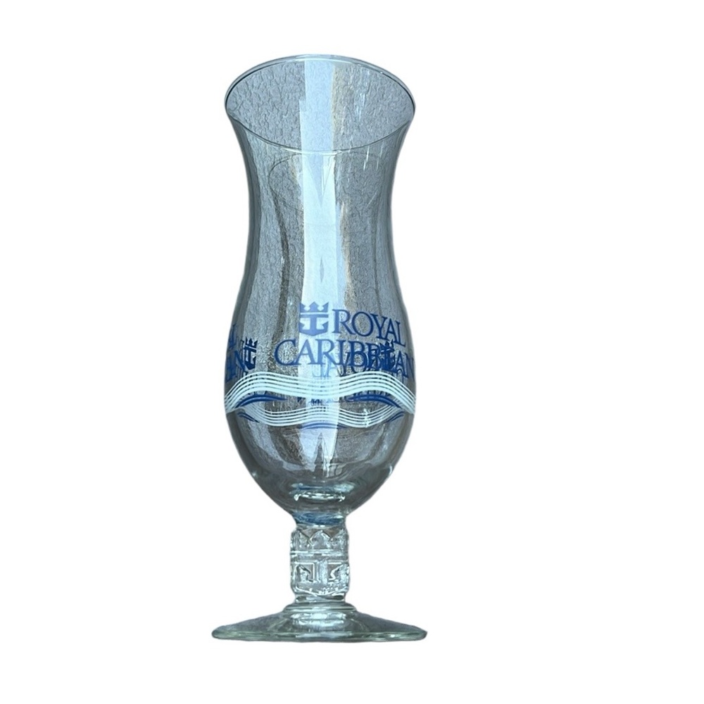 Royal Caribbean fluted stem cocktail glass
